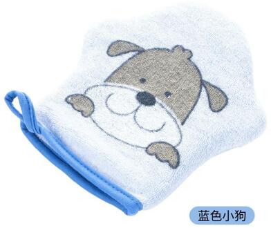 Zachte Kids Baby Bad Borstels Handdoeken Cartoon Dier Vorm Douche Handschoenen Washandje Voor Baden Kinderen Wassen Schone Douche Massage Blauw