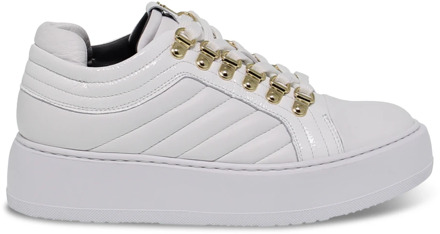 Zachte leren sneakers voor vrouwen Paciotti , White , Dames - 41 Eu,38 EU