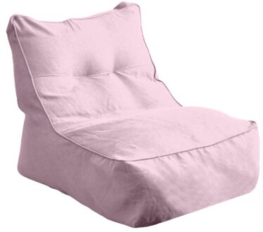 Zachte Lounger Zetel Solide Pedaal Hoes Luie Sofa Cover Beschermende Alle Seizoenen Thuis Bean Bag Wasbare Slaapkamer Woonkamer Poef koraal roze 1