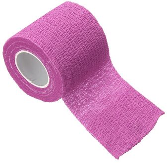 Zachte Niet-geweven Zelfklevende Elastische Bandage Kleurrijke Sport Zelfklevende Elastische Bandage Voor Knie Ondersteuning Pads Vinger enkel paars