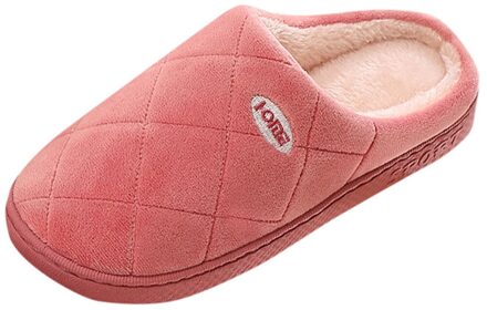 Zachte Pluche Bont Slaapkamer Slippers Voor Vrouwen Lente Winter Huis Thuis Platte Hak Casual Schoenen Vrouwelijke Warme Slaapkamer Indoor Slipper wijn / 37