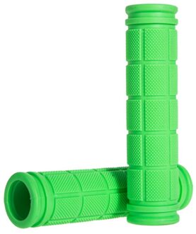 Zachte Rubber Fiets Grips Anti-Slip Fietsen Grips Mtb Road Mountainbike Handvatten Handvat Bar Grip Fiets Accessoires groen