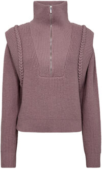 Zachte schipperstrui Yari  roze - L,