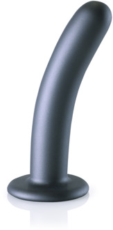 Zachte Silicone G-Spot Dildo - 6'' / 14,5 cm - Gunmetal