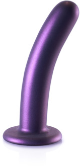 Zachte Silicone G-Spot Dildo - 6'' / 14,5 cm - Metallic Paars