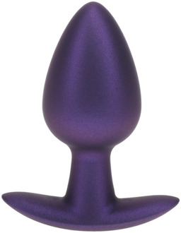 Zachte Siliconen Anale Plug - Medium - 3,1 / 7,9 cm - Metallic Paars