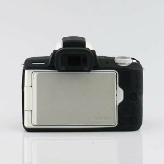 Zachte Siliconen Camera Case Protector Armor Skin Bag Body Cover Voor Canon Eos M50 zwart