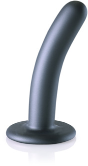 Zachte Siliconen G-Spot Dildo - 5'' / 12 cm - Gunmetal