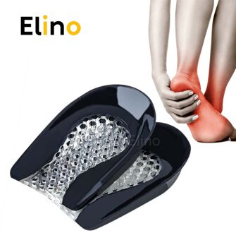 Zachte Siliconen Gel Inlegzolen Voor Hielspoor Pijn Voet Kussens Zolen Massager Care Half Hakken Binnenzool Pad Hoogte Toename Schoenen pads