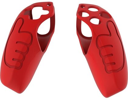 Zachte Siliconen Gel Rubber Case Cover Voor-Sony PS5 Handvat Bescherming Case B85B rood