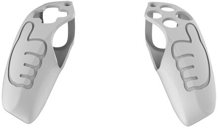 Zachte Siliconen Gel Rubber Case Cover Voor-Sony PS5 Handvat Bescherming Case B85B wit