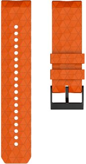Zachte Siliconen Horlogeband Voor Suunto 9 Baro Strap 24Mm Breedte Vervanging Siliconen Polsband Voor Suunto Spartan/9 Baro koperen Band oranje