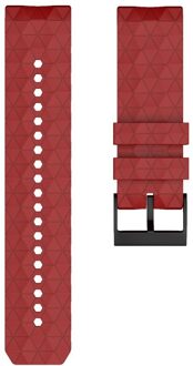 Zachte Siliconen Horlogeband Voor Suunto 9 Baro Strap 24Mm Breedte Vervanging Siliconen Polsband Voor Suunto Spartan/9 Baro koperen Band rood