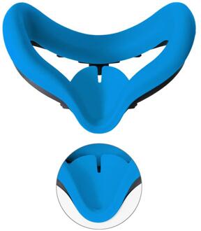 Zachte Siliconen Oogmasker Cover Pad Voor Oculus Quest 2 Vr Headset Ademend Anti-Zweet Licht Blokkeren Eye Cover voor Oculus Quest2 blauw