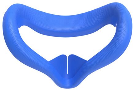 Zachte Siliconen Oogmasker Cover Voor Oculus Quest 2 Water Zweet Proof Gezicht Kussen Pad Vr Headset accessoires Blauw