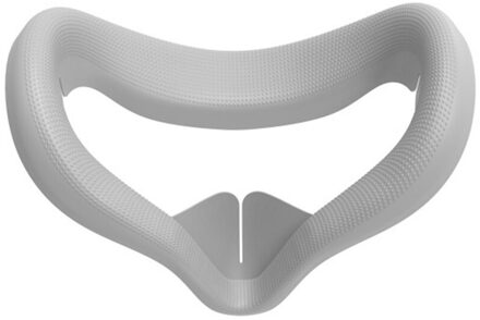 Zachte Siliconen Oogmasker Cover Voor Oculus Quest 2 Water Zweet Proof Gezicht Kussen Pad Vr Headset accessoires grijs