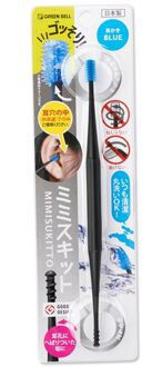 Zachte Siliconen Spiraal Oor Remover Siliconen Ear Wax Remover Dubbele-End Oor Pick Oor Schoonmaken Tool package blauw