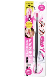 Zachte Siliconen Spiraal Oor Remover Siliconen Ear Wax Remover Dubbele-End Oor Pick Oor Schoonmaken Tool package roze