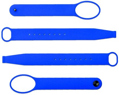 Zachte Siliconen Verstelbare Polsband Handvat Bevestiging Riem Voor Oculus Quest / Rift S Vr Headset Touch Controller Handgreep Blauw