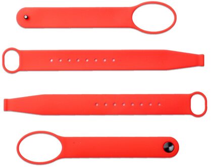 Zachte Siliconen Verstelbare Polsband Handvat Bevestiging Riem Voor Oculus Quest / Rift S Vr Headset Touch Controller Handgreep rood