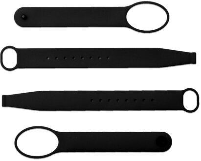 Zachte Siliconen Verstelbare Polsband Handvat Bevestiging Riem Voor Oculus Quest / Rift S Vr Headset Touch Controller Handgreep zwart