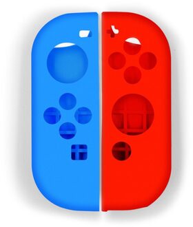 Zachte Siliconen Vervanging Case Voor Nintendo Switch Controller Vreugde-Con Cover Antislip Shell Case Voor Nintend Schakelaar accessoires blauw rood