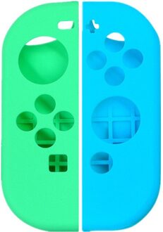 Zachte Siliconen Vervanging Case Voor Nintendo Switch Controller Vreugde-Con Cover Antislip Shell Case Voor Nintend Schakelaar accessoires groen blauw