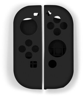 Zachte Siliconen Vervanging Case Voor Nintendo Switch Controller Vreugde-Con Cover Antislip Shell Case Voor Nintend Schakelaar accessoires zwart