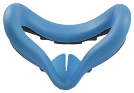 Zachte Siliconen Vr Bril Masker Cover Voor Oculus Quest 2 Headset Bril Masker Helm Zweet-Proof Eye Mask Cover Blauw