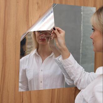 Zachte Spiegel Sticker Full Body Praktijk Haha Spiegels Zelfklevende Muurstickers Handgemaakte Decoratieve Spiegel Vierkante Spiegel