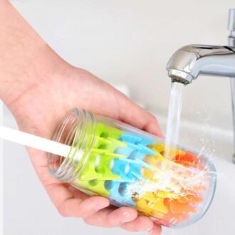 Zachte Spons Borstel Fles Beker Wijn Glas Wassen Schoonmaken Keuken Cleaner Tool Wassen Schoonmaken Keuken Cleaner Tool Cup Glas 04 1stk kleurrijk