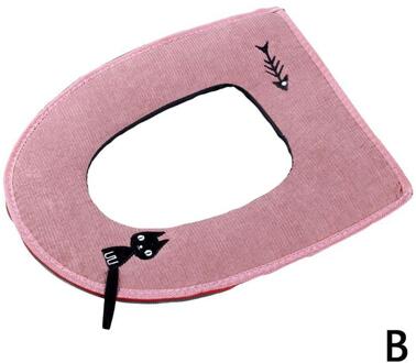 Zachte Toilet Seat Cover Comfortabele Warme Rits Wasbare Toilet Seat Cover Mat Set Waterdichte Badkamer Accessoires