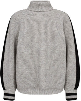 Zachte trui met kol Row  grijs - XS,S,M,L,