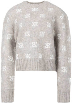 Zachte trui met logo Alyssa  grijs - XS,S,M,L,XL,