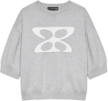 Zachte trui met logo Isidre  grijs - XS,S,M,L,XL,