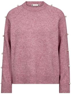 Zachte trui met parels Rowan  roze - S,M,XL,