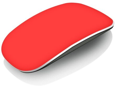 Zachte Ultra-Dunne Coque Skin Cover Voor Apple Magic Mouse Case Silicon Solid Cover Beschermen Tegen Krassen Rood