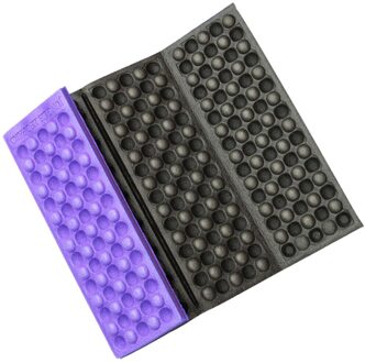 Zachte Waterdichte Dual Camping Wandelen Picknick Draagbare Kussen Seat Pad Outdoor Opvouwbare Camping Draagbare Opvouwbare Vouwen Matten paars