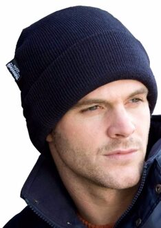 Zachte winter skimuts donkerblauw