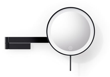 ZACK LINEA Make-up Spiegel - 38x26x8cm - 5x vergrotend - LED verlichting - zwart 40583 Zwart mat