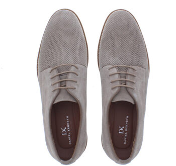 Zackery casual suede perfo | maat: | | heren | suede Beige - 45