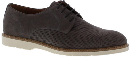 Zackery casual suede perfo | maat: | | heren | suede - maat 45 Grijs