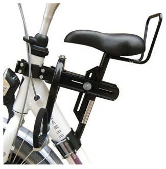 Zadel op Stang 4 - Zwart | Dames (Enkele Buis / Dik)