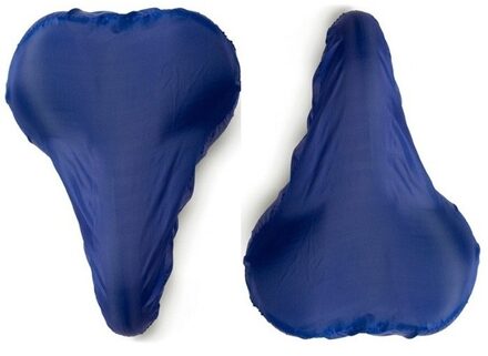 Zadelhoes - 2x - blauw - 26 x 21 x 7 cm - waterdicht - PVC coating - polyester - fietszadel hoes