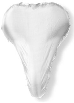 Zadelhoes fiets waterdicht - 3x - wit - hoesje - polyester