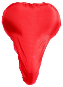Zadelhoes - rood - 26 x 21 x 7 cm - waterdicht - PVC coating - polyester - fietszadel hoes