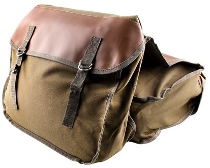 Zadeltas Universele Motorfiets Zadel Kit Rijden Motorfiets Zak Canvas Tassen M8617 Bruin