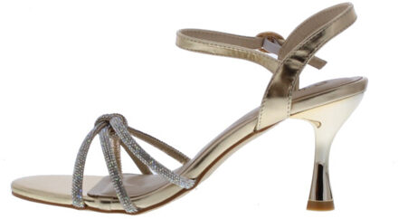 Zadie strass knoop | maat: | kleur: | dames sandalen Goud - 40
