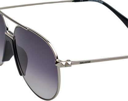Zadig & Voltaire Aviator zonnebril SZV320 Heren-Vrouwen Zilver