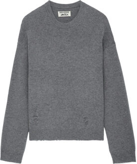 Zadig & Voltaire Grijze Wollen Trui Grijs - L
